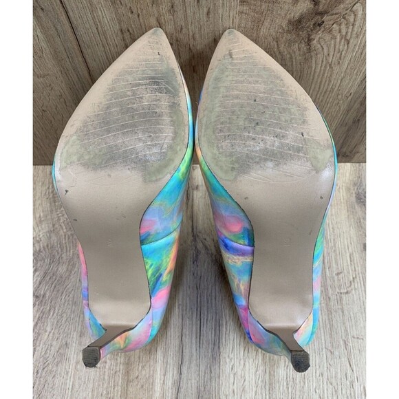 Michael Ry leigh Patent Leather Pointed Toe Stiletto Heels Size 9M Multicolored - Picture 5 of 16